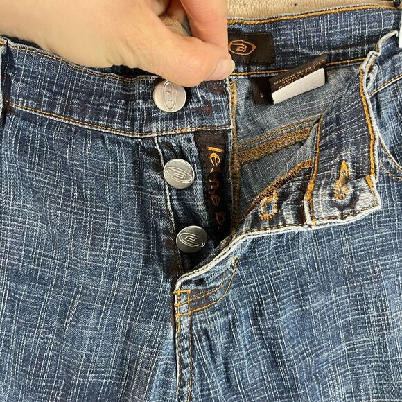 Bongo Let Me B. Jean Junior 9 Bareback Button Fly Bootcut Y2K Low Rise Flare 00s - Picture 5 of 7